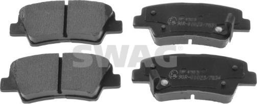 Swag 33 10 6342 - Тормозные колодки, дисковые, комплект autospares.lv