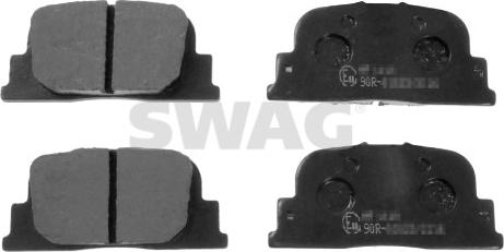 Swag 33 10 6372 - Тормозные колодки, дисковые, комплект autospares.lv