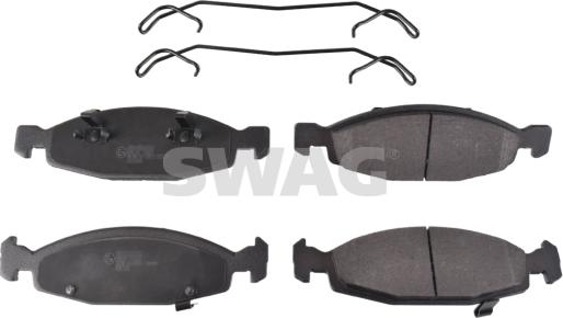 Swag 33 10 0193 - Тормозные колодки, дисковые, комплект autospares.lv