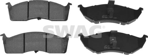 Swag 33 10 0188 - Тормозные колодки, дисковые, комплект autospares.lv
