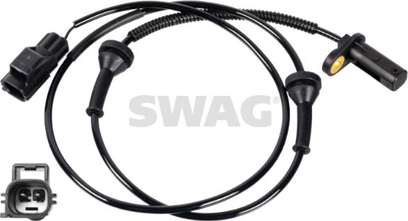 Swag 33 10 1322 - Датчик ABS, частота вращения колеса autospares.lv