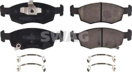 Swag 33 10 8023 - Тормозные колодки, дисковые, комплект autospares.lv