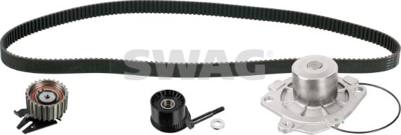 Swag 33 10 3638 - Водяной насос + комплект зубчатого ремня ГРМ autospares.lv