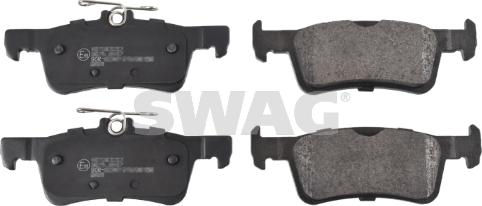Swag 33 10 2614 - Тормозные колодки, дисковые, комплект autospares.lv