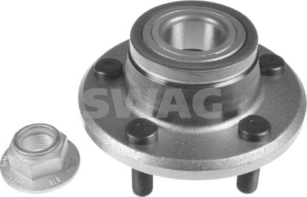 Swag 33 10 2854 - Подшипник ступицы колеса, комплект autospares.lv