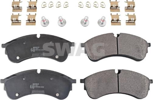 Swag 33 10 7144 - Тормозные колодки, дисковые, комплект autospares.lv