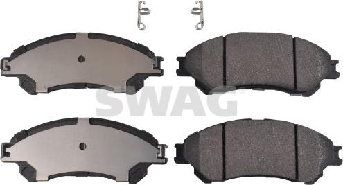 Swag 33 10 7150 - Тормозные колодки, дисковые, комплект autospares.lv