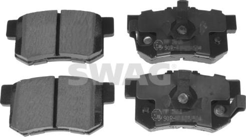 Swag 33 10 7113 - Тормозные колодки, дисковые, комплект autospares.lv