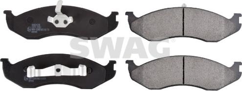 Swag 33 10 7186 - Тормозные колодки, дисковые, комплект autospares.lv