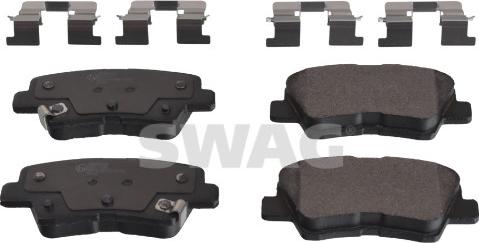 Swag 33 10 7172 - Тормозные колодки, дисковые, комплект autospares.lv