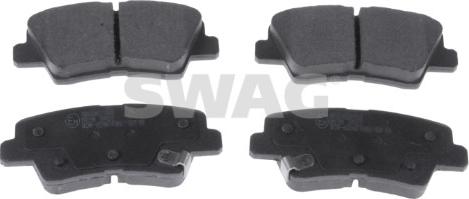 Swag 33 10 7284 - Тормозные колодки, дисковые, комплект autospares.lv