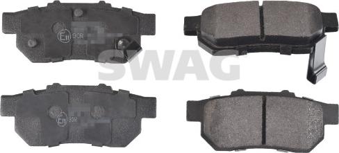 Swag 33 10 7285 - Тормозные колодки, дисковые, комплект autospares.lv