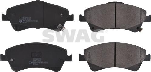 Swag 33 10 7282 - Тормозные колодки, дисковые, комплект autospares.lv