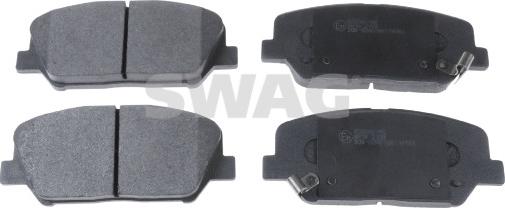Swag 33 10 7287 - Тормозные колодки, дисковые, комплект autospares.lv