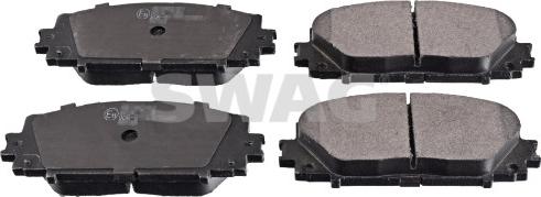 Swag 33 10 7274 - Тормозные колодки, дисковые, комплект autospares.lv