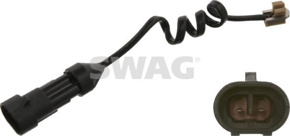 Swag 37 93 5450 - Сигнализатор, износ тормозных колодок autospares.lv