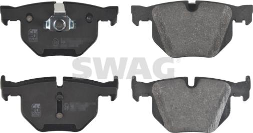 Swag 20 91 6633 - Тормозные колодки, дисковые, комплект autospares.lv