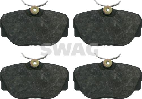 Swag 20 91 6197 - Тормозные колодки, дисковые, комплект autospares.lv