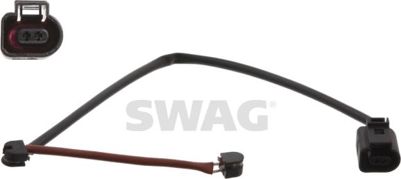 Swag 20 93 3998 - Сигнализатор, износ тормозных колодок autospares.lv