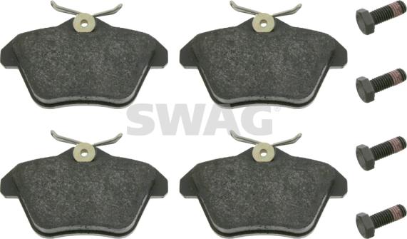 Swag 74 91 6245 - Тормозные колодки, дисковые, комплект autospares.lv