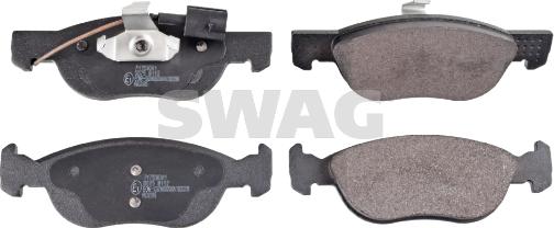 Swag 74 11 6000 - Тормозные колодки, дисковые, комплект autospares.lv