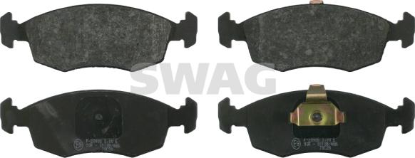 Swag 70 91 6371 - Тормозные колодки, дисковые, комплект autospares.lv