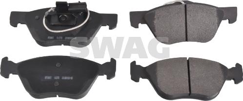 Swag 70 91 6244 - Тормозные колодки, дисковые, комплект autospares.lv