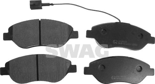 Swag 70 11 6012 - Тормозные колодки, дисковые, комплект autospares.lv