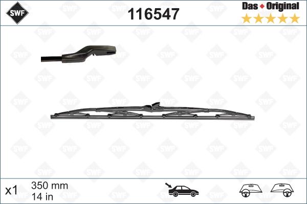 SWF 116547 - Щетка стеклоочистителя autospares.lv