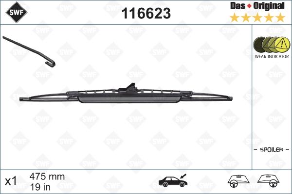 SWF 116623 - Щетка стеклоочистителя autospares.lv