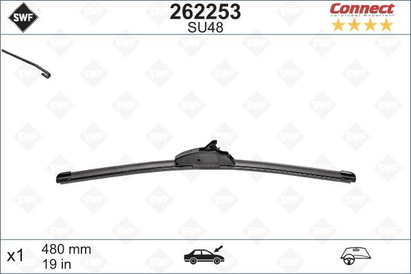 SWF 262253 - Щетка стеклоочистителя autospares.lv