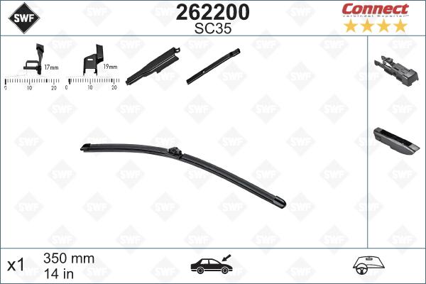 SWF 262200 - Щетка стеклоочистителя autospares.lv