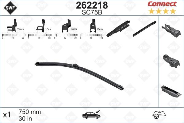 SWF 262218 - Щетка стеклоочистителя autospares.lv