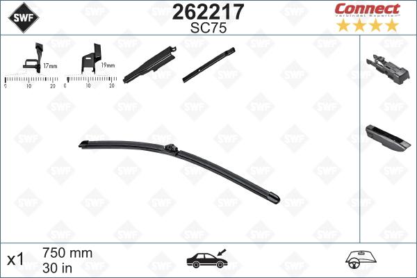 SWF 262217 - Щетка стеклоочистителя autospares.lv