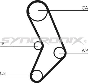 SYNCRONIX SY110999PE - Водяной насос + комплект зубчатого ремня ГРМ autospares.lv