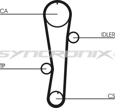 SYNCRONIX SY110942 - Комплект зубчатого ремня ГРМ autospares.lv