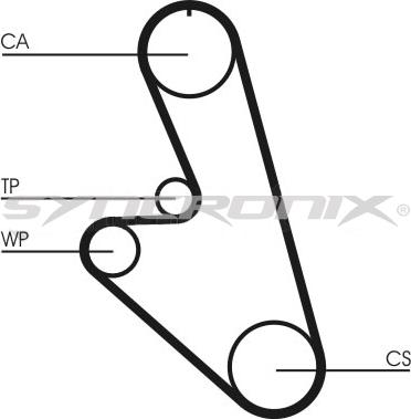 SYNCRONIX SY0959N - Зубчатый ремень ГРМ autospares.lv