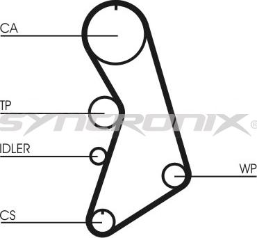 SYNCRONIX SY210909 - Комплект зубчатого ремня ГРМ autospares.lv