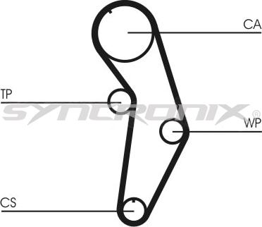 SYNCRONIX SY210908PE - Водяной насос + комплект зубчатого ремня ГРМ autospares.lv