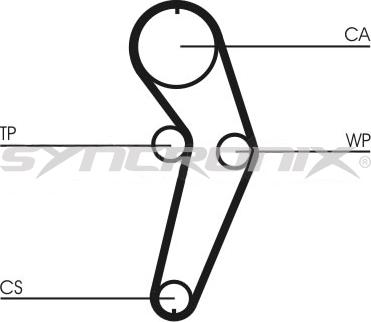 SYNCRONIX SY210988 - Комплект зубчатого ремня ГРМ autospares.lv