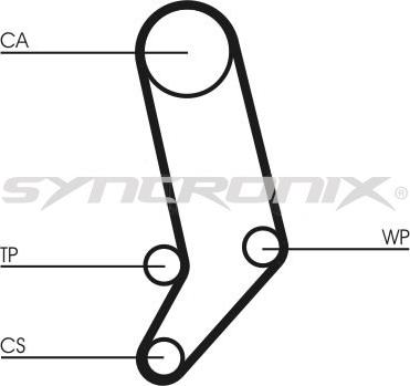 SYNCRONIX SY210939PE - Водяной насос + комплект зубчатого ремня ГРМ autospares.lv