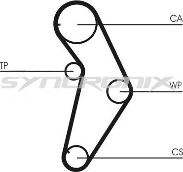 SYNCRONIX SY110927 - Комплект зубчатого ремня ГРМ autospares.lv