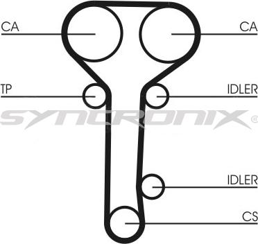 SYNCRONIX SY110978 - Комплект зубчатого ремня ГРМ autospares.lv