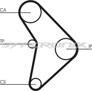 SYNCRONIX SY0592N - Зубчатый ремень ГРМ autospares.lv