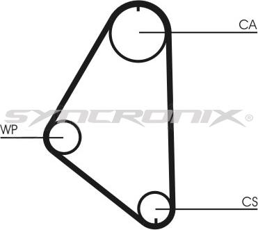 SYNCRONIX SY0558N - Зубчатый ремень ГРМ autospares.lv