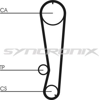 SYNCRONIX SY0569N - Зубчатый ремень ГРМ autospares.lv