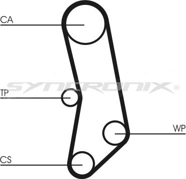 SYNCRONIX SY110503 - Комплект зубчатого ремня ГРМ autospares.lv