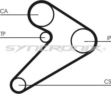 SYNCRONIX SY0517N - Зубчатый ремень ГРМ autospares.lv