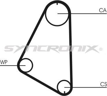 SYNCRONIX SY0526N - Зубчатый ремень ГРМ autospares.lv