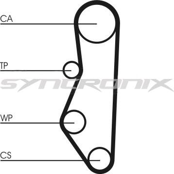 SYNCRONIX SY0527N - Зубчатый ремень ГРМ autospares.lv